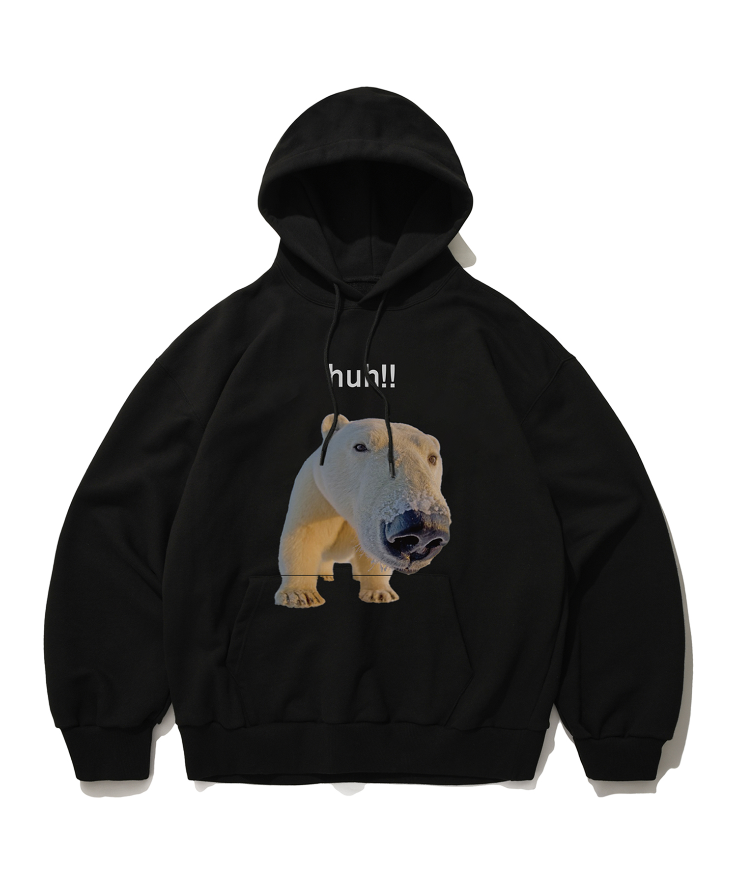 【Suade】Suade Huh Hoodie HUH!! HOODIE [BLACK] - Suade