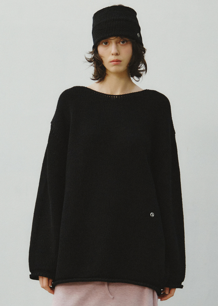 Essential Loose Weave Knit_CTK264(Black) - CITTA