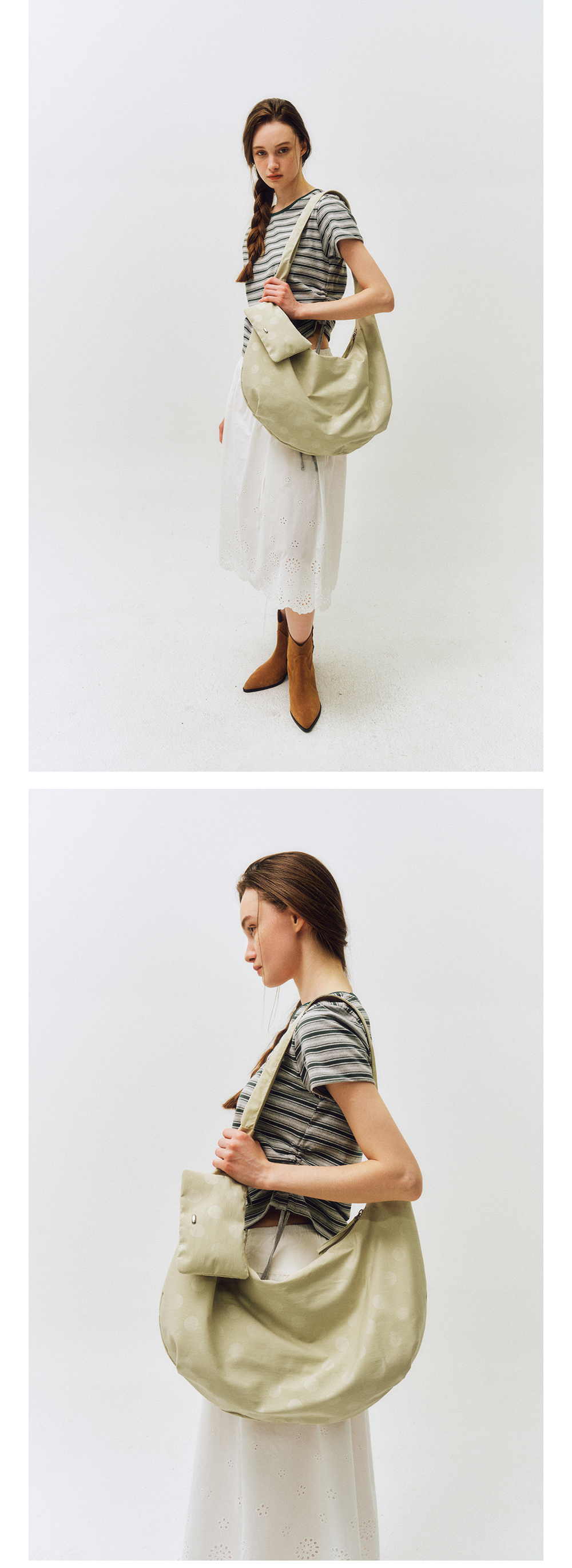 MUSINSA | CITTA Mono Dot Hobo Bag_CTA927 (Beige)