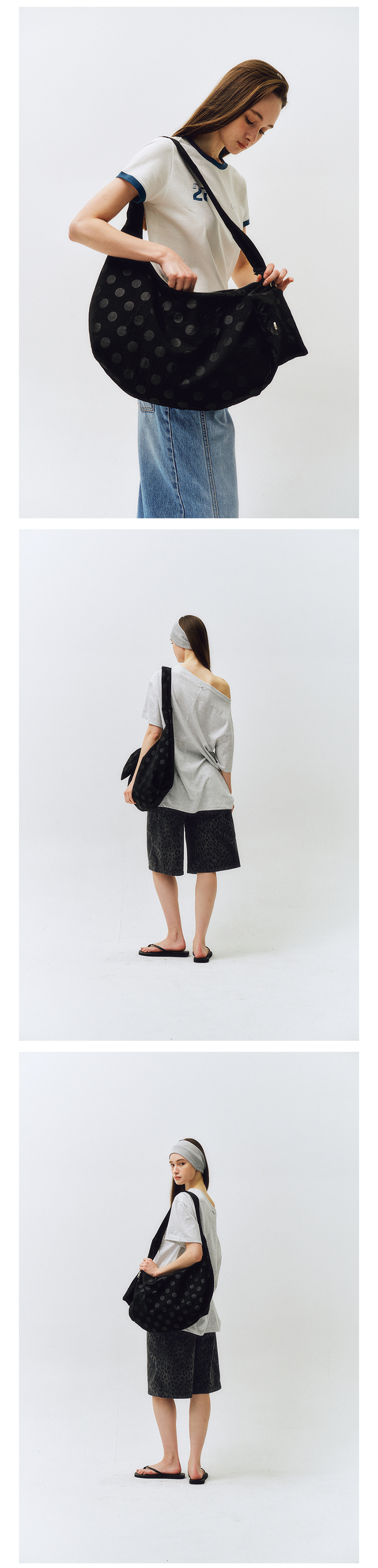 【韓国 citta】Mono Dot Hobo Bag_CTA927 MUSINSA公式 | CITTA Mono Dot Hobo Bag_CTA927 (Beige)