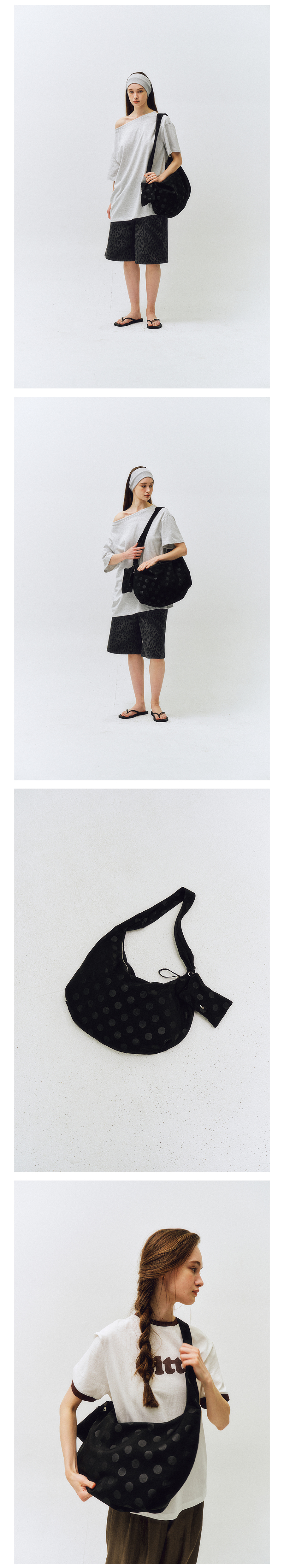 【韓国 citta】Mono Dot Hobo Bag_CTA927 MUSINSA | CITTA Mono Dot Hobo Bag_CTA927(Black)