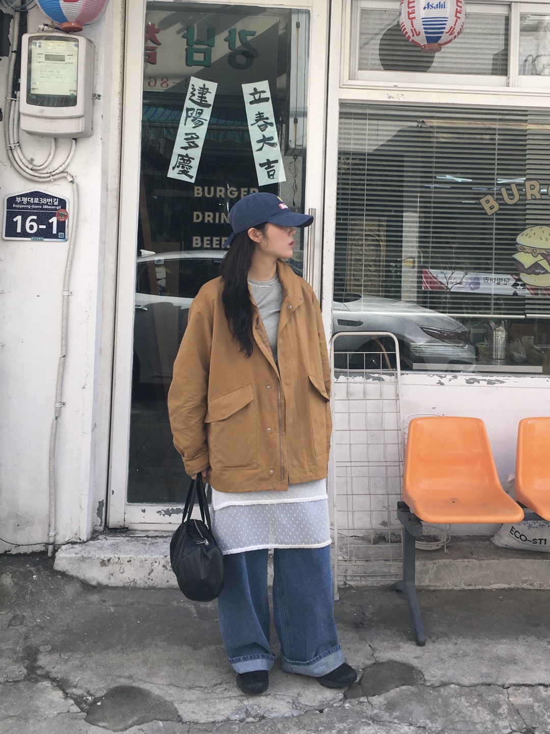 오버 포켓 야상 Over-pocket bomber jacket 상세 이미지 18