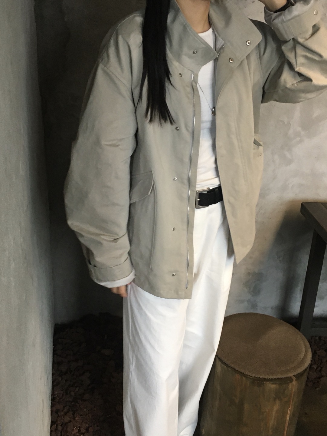 오버 포켓 야상 Over-pocket bomber jacket 상세 이미지 26