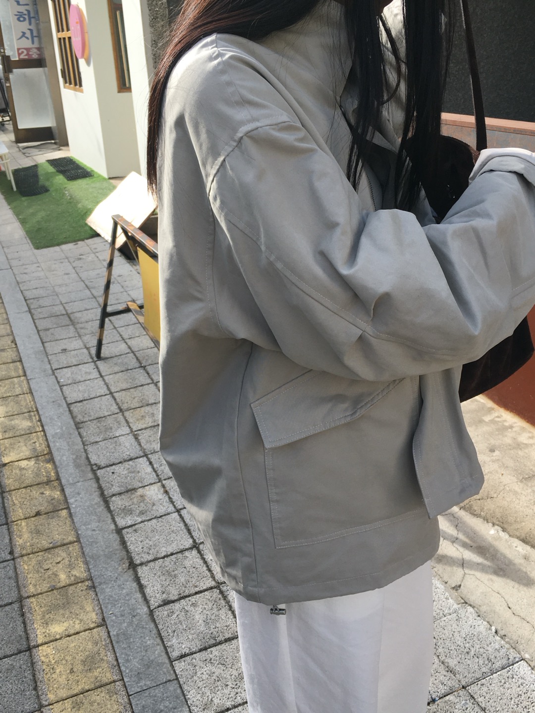 오버 포켓 야상 Over-pocket bomber jacket 상세 이미지 34