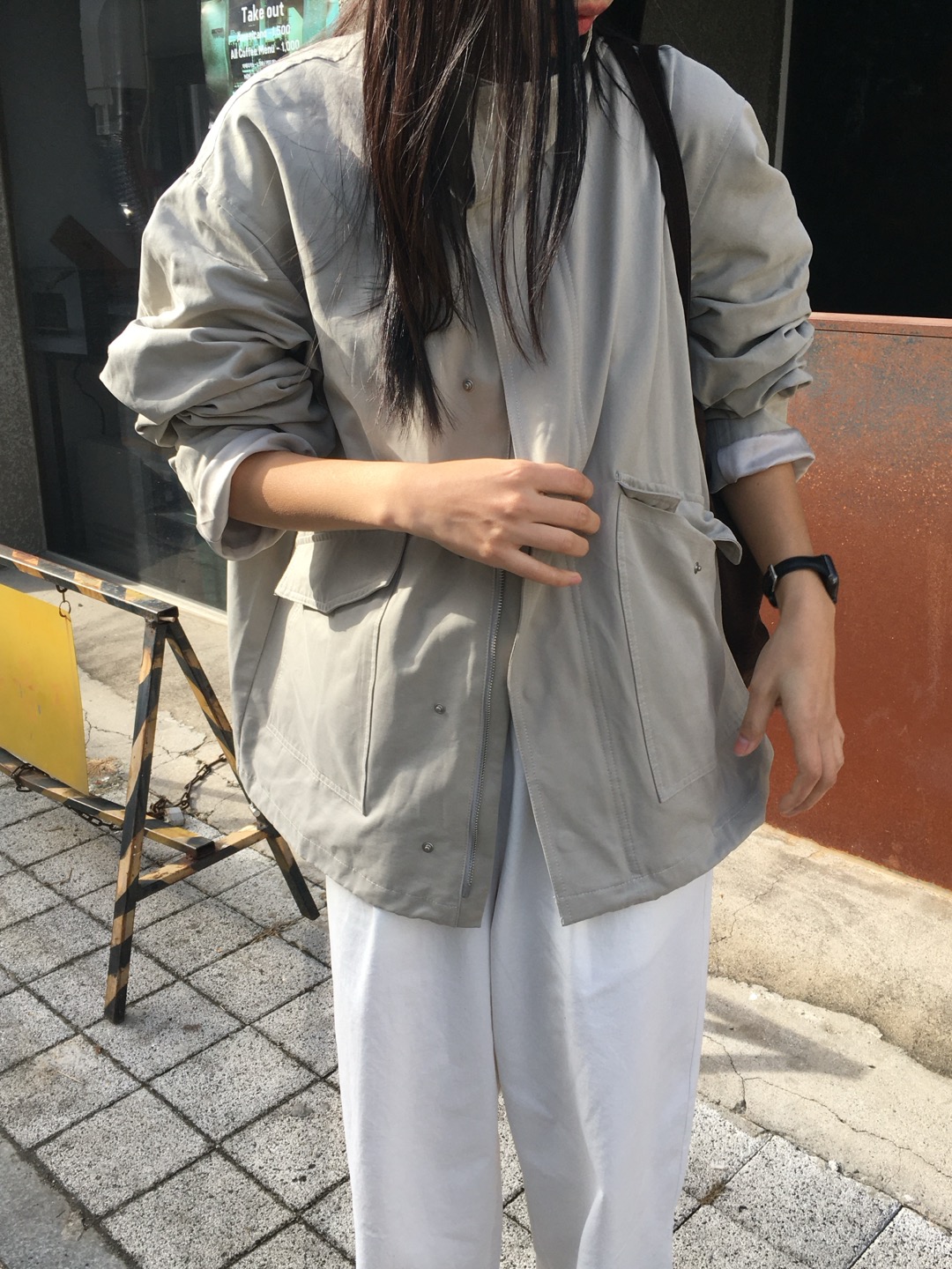 오버 포켓 야상 Over-pocket bomber jacket 상세 이미지 36