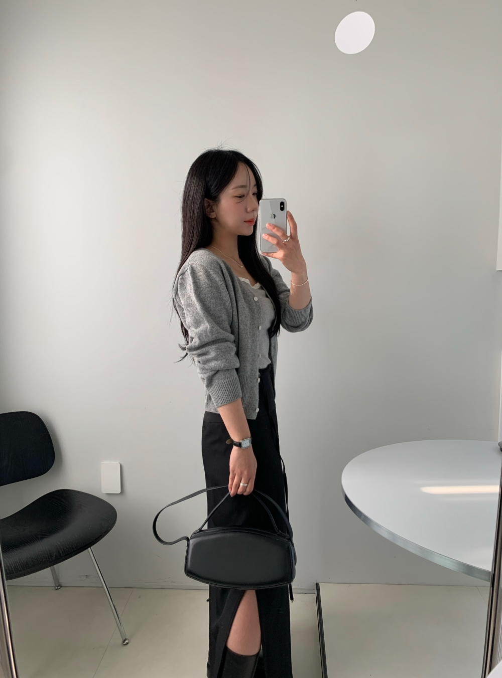 슬릿 맥시 롱 벨트스커트 (2col) 상세 이미지 9