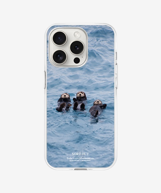 trio sea otter small jelly hard case