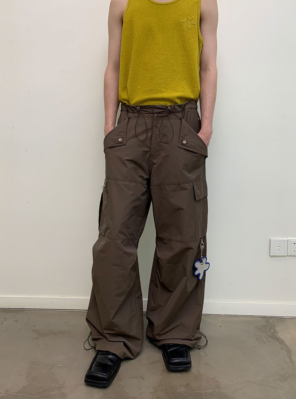 NEVERSEZ] ワイド ナイロン パンツ(3color) - BCAESAR 