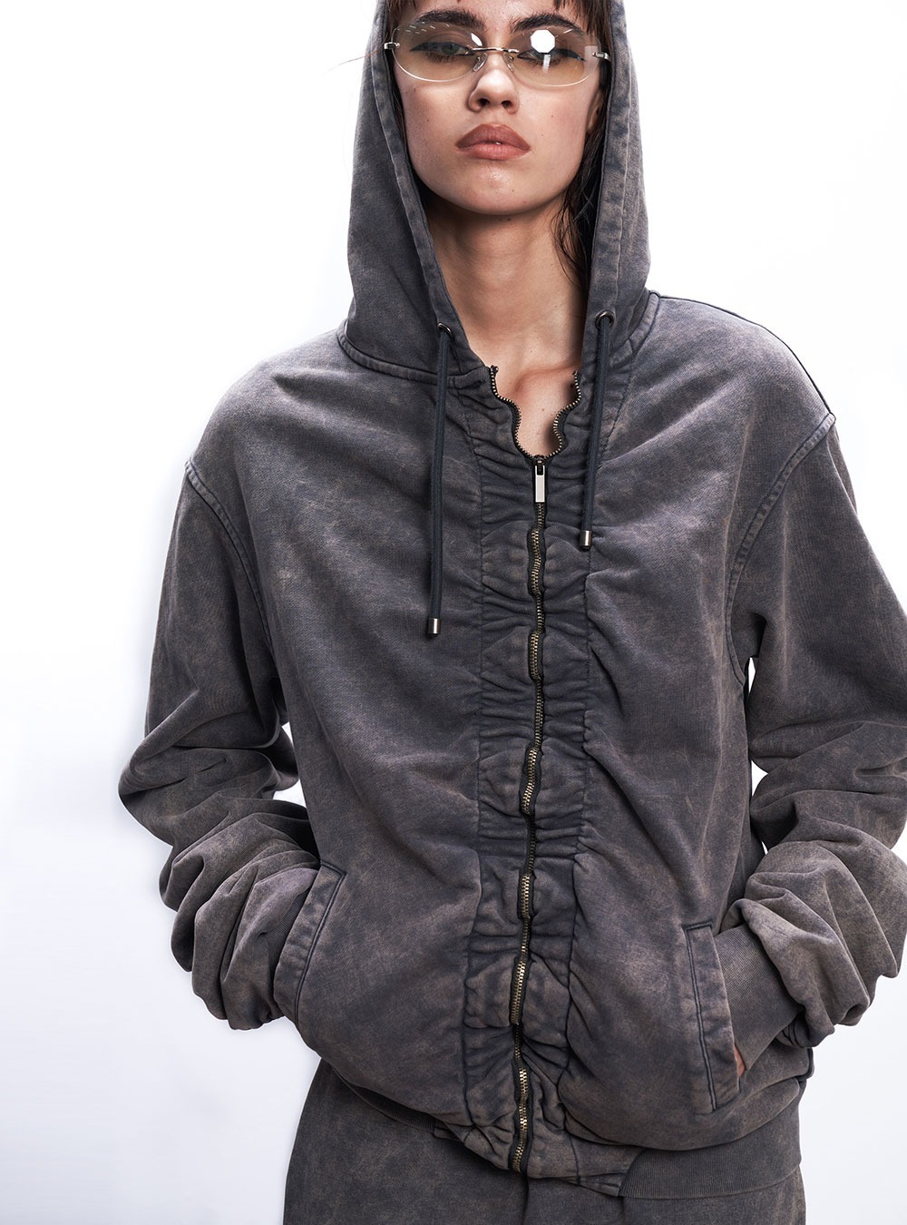 RustyNaill] Asymmetric Desert Hoodie (2Color) - 비엑세스