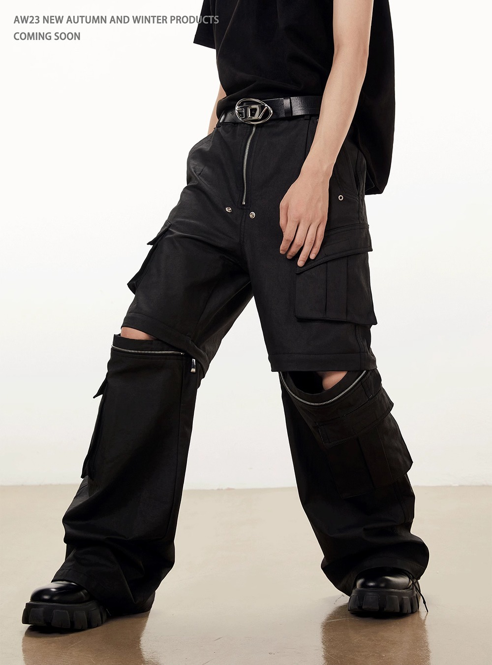 [Y/OFFICIAL] Waxed cargo pants