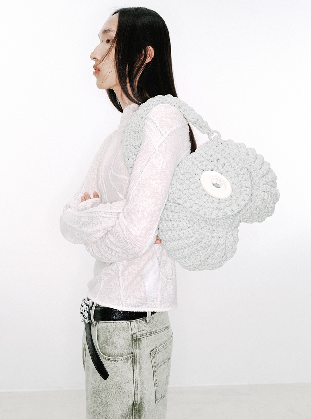 NUTEMPEROR] Handmade 3D Shoulder Bag (Light Green) - BCAESAR