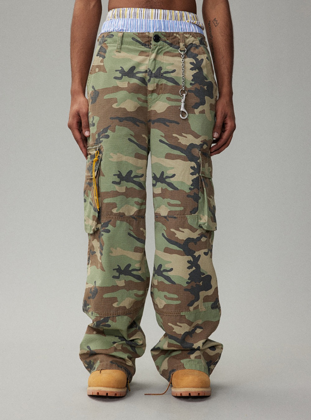 [CRICLE CAGE] Camouflage Multi-Pocket Pants
