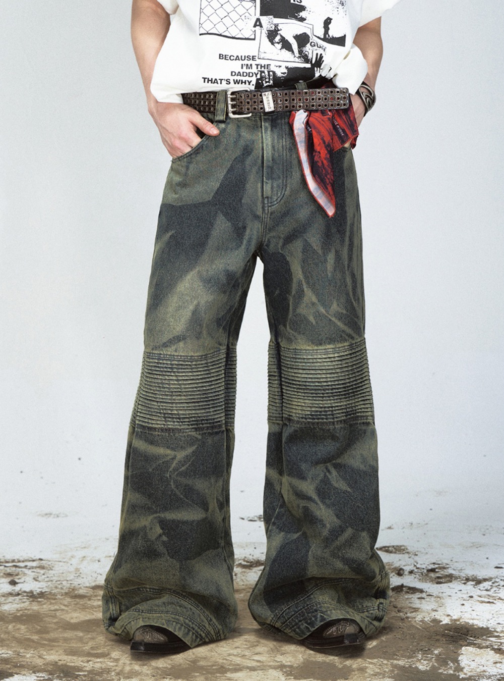 Peoplesense Mud Dyed Balloon Denim Jeans 【公式通販】