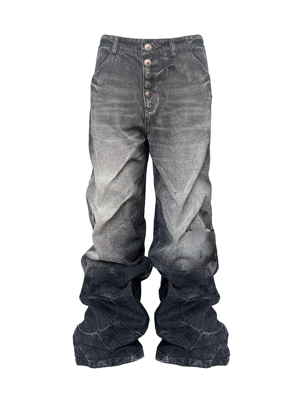 送料関税込 【NO E MOSEN】 Dragon Spine Heavy Wash Jeans no E mosen] Dragon Spine Heavy Wash Jeans - 비엑세스