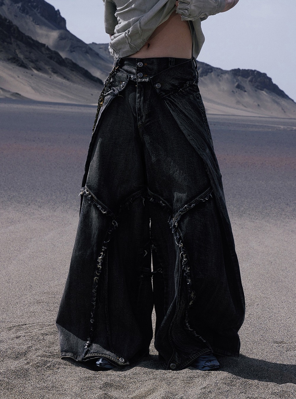 パンツ PERSONSOUL A-line silhouette jeans S 비엑세스 | PERSONSOUL A-line low-edge silhouette jeans