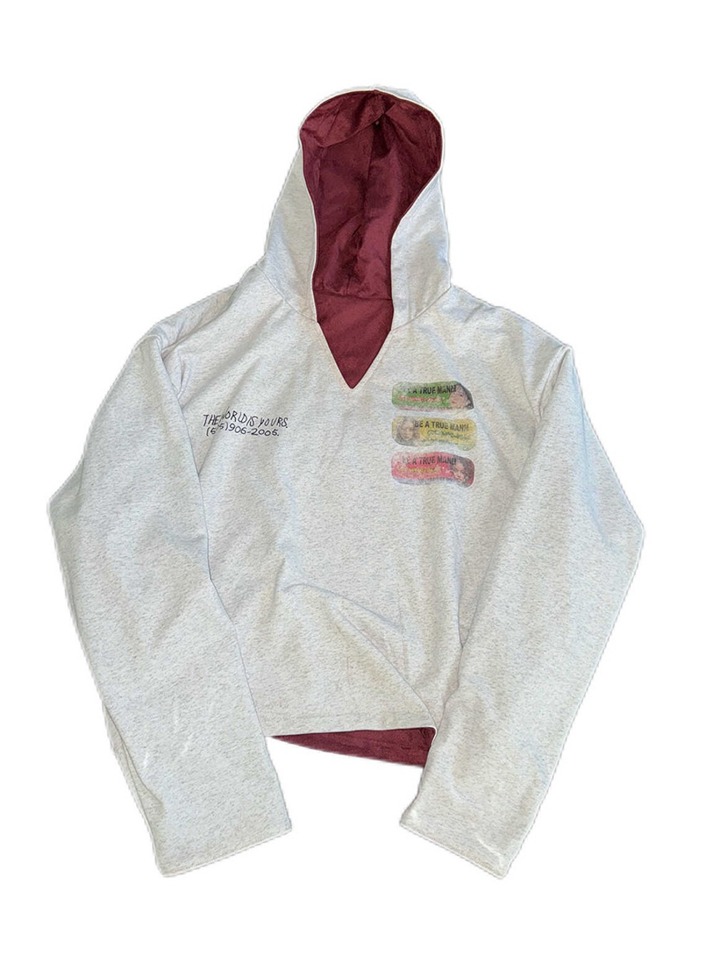 送料関税込 【NO E MOSEN】 Spy Card Embroidered Hoodie no E mosen] Spy Card Embroidered Double-Sided Hoodie - 비엑세스