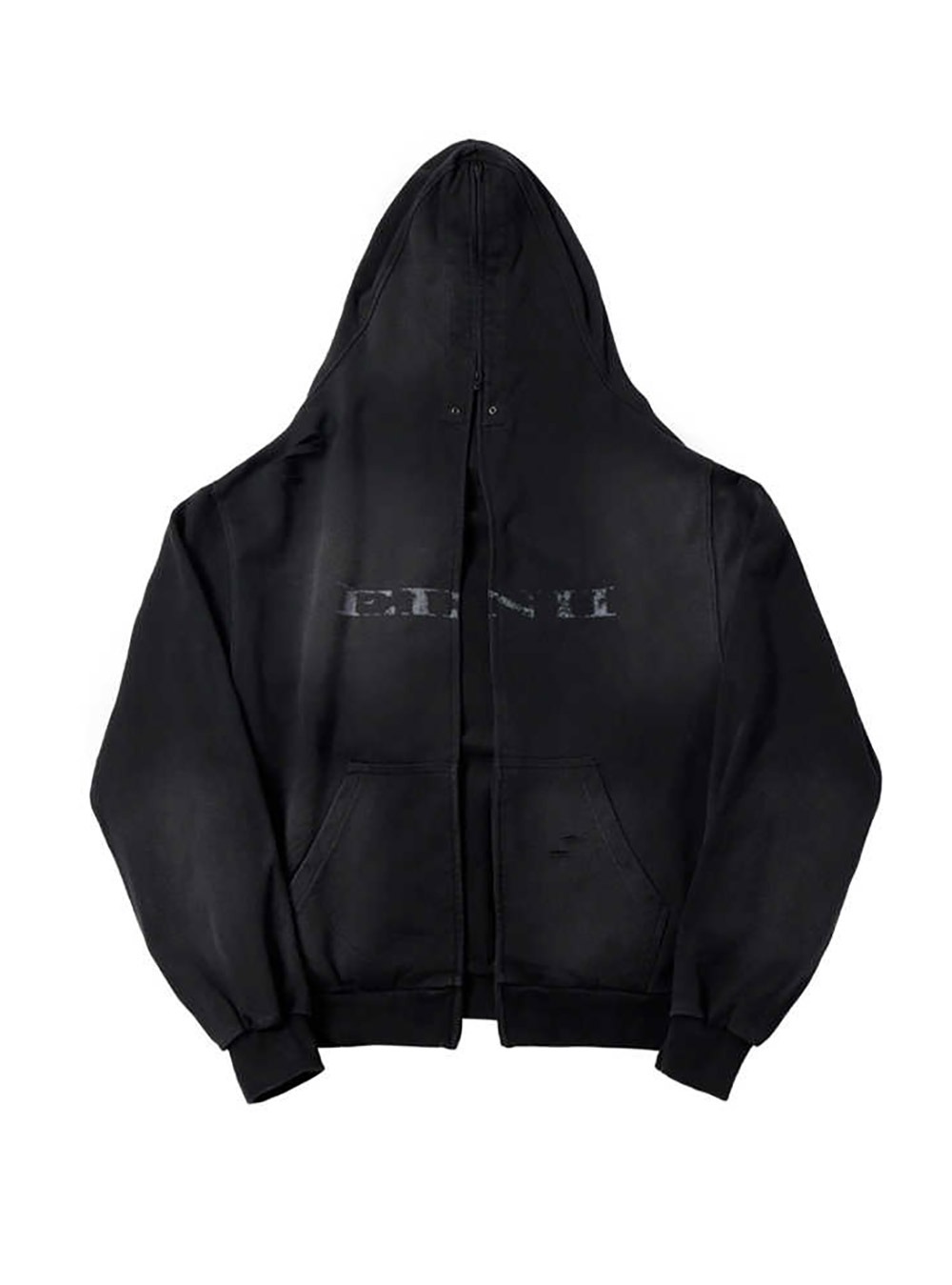送料関税込 【NO E MOSEN】 Washed Distressed Hoodie no E mosen] Washed Distressed Hoodie - BCAESAR