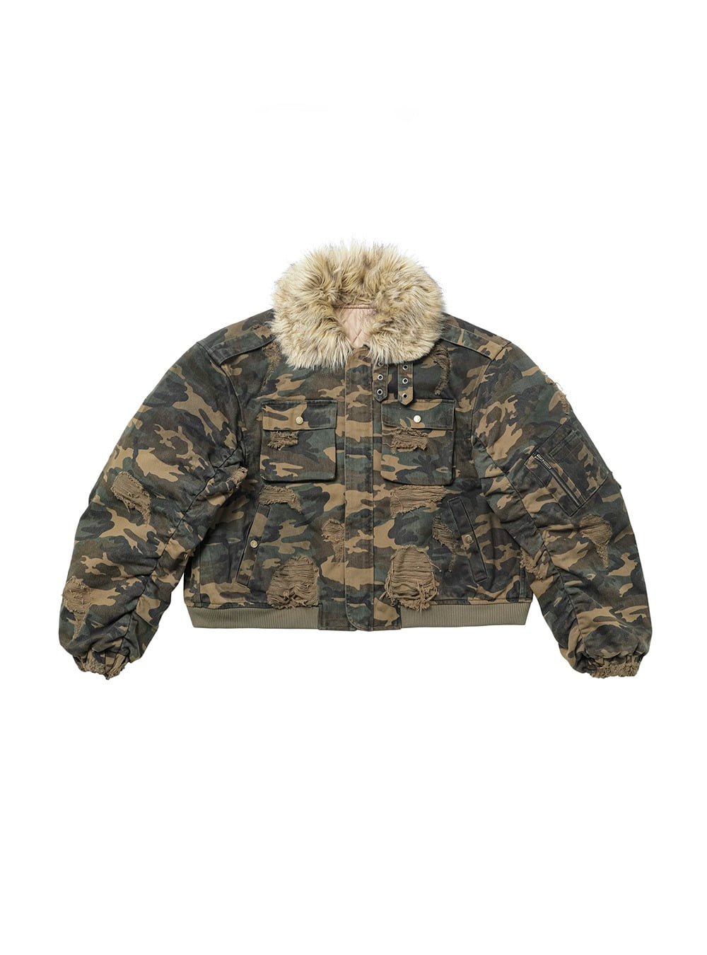 REGENZONE] Lord Washed Camo Jacket - BCAESAR 