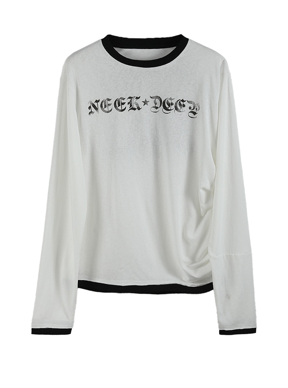 no E mosen] NECKDEEP Printed Long Sleeve | BCAESAR