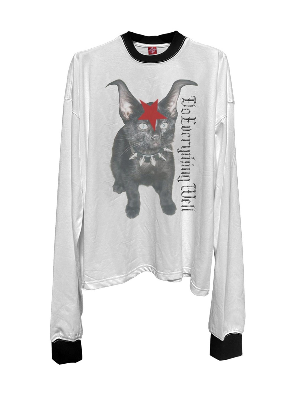 国内で当店のみ DETW - Mystic Cat Graphic Long Sleeve Tee Mystic Geek Cat Long Sleeve Tee – OsakaCat