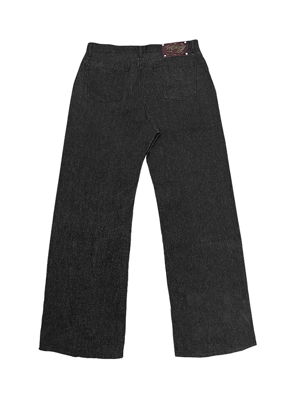 WANNA LAB] Raw Denim Baggy Jeans - 비엑세스