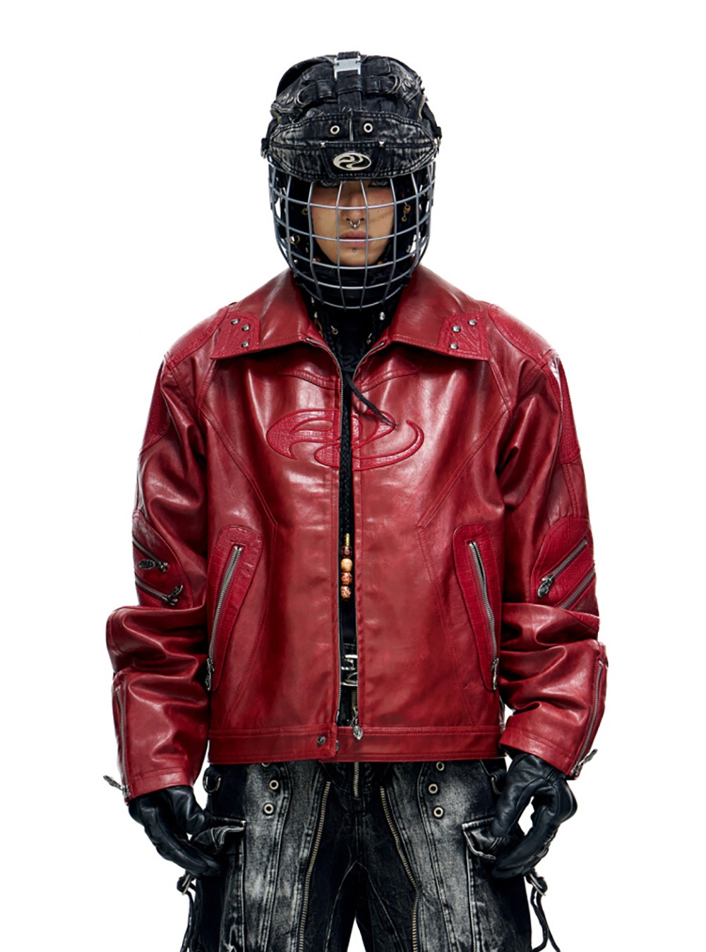 ジャケット・アウター PERSONSOUL * Red Leather Jacket d9012d56a476085363eccd1abc2223