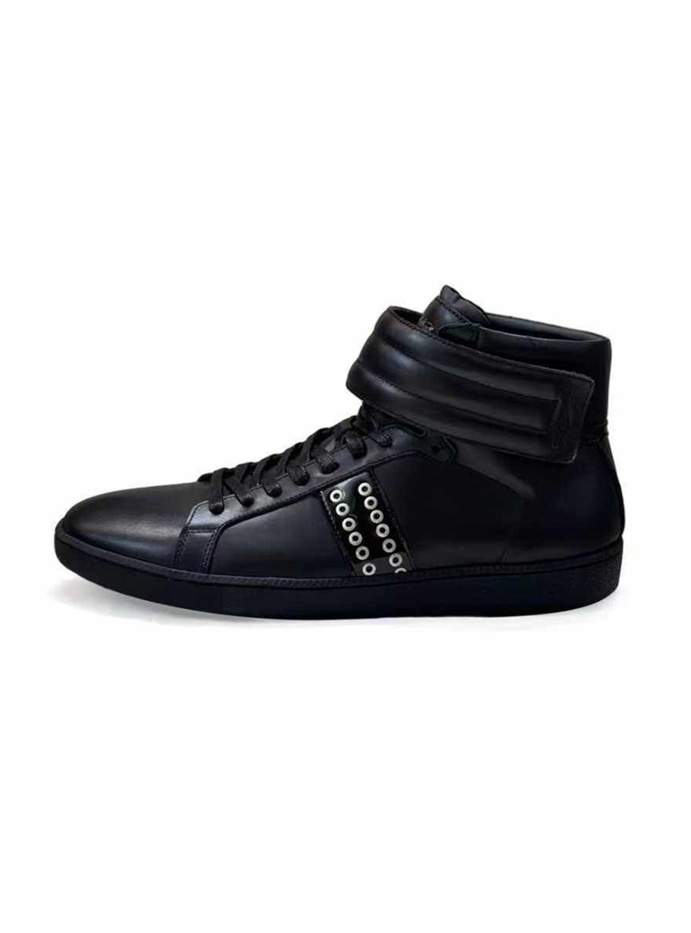 Leather High-Top Sneaker (2Color) - BCAESAR