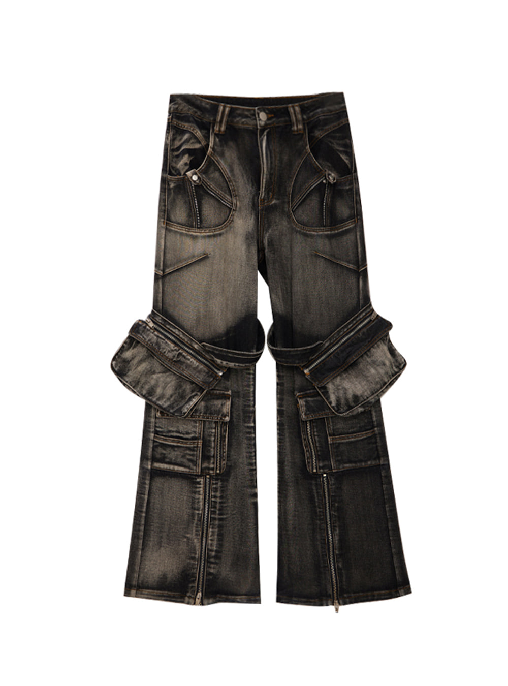 パンツ PEOPLESTYLE Multi-pocket Jeans peoplestyleマルチポケット ジーンズ