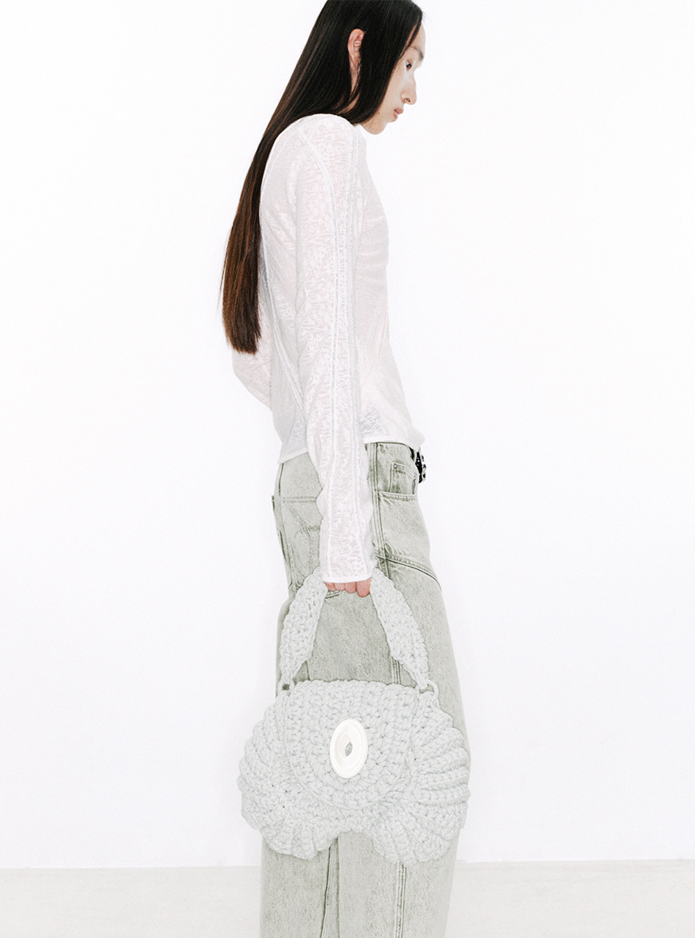 NUTEMPEROR] Handmade 3D Shoulder Bag (Light Green) - BCAESAR