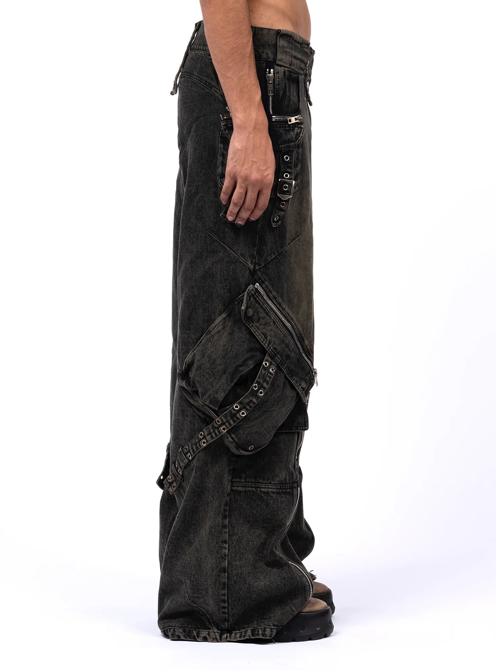【NO/FAITH STUDIOS】Green Black Used Cargo No Faith Studios No Faith Studios GREEN BLACK USED CARGO