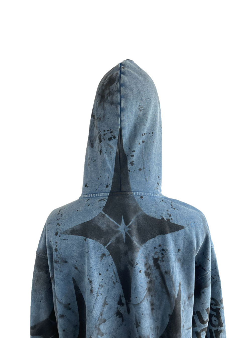 国内で当店のみ Hell System - SPLASH DISTRESSED WASHED HOODIE HELL SYSTEM] SPLASH DISTRESSED WASHED HOODIE - BCAESAR