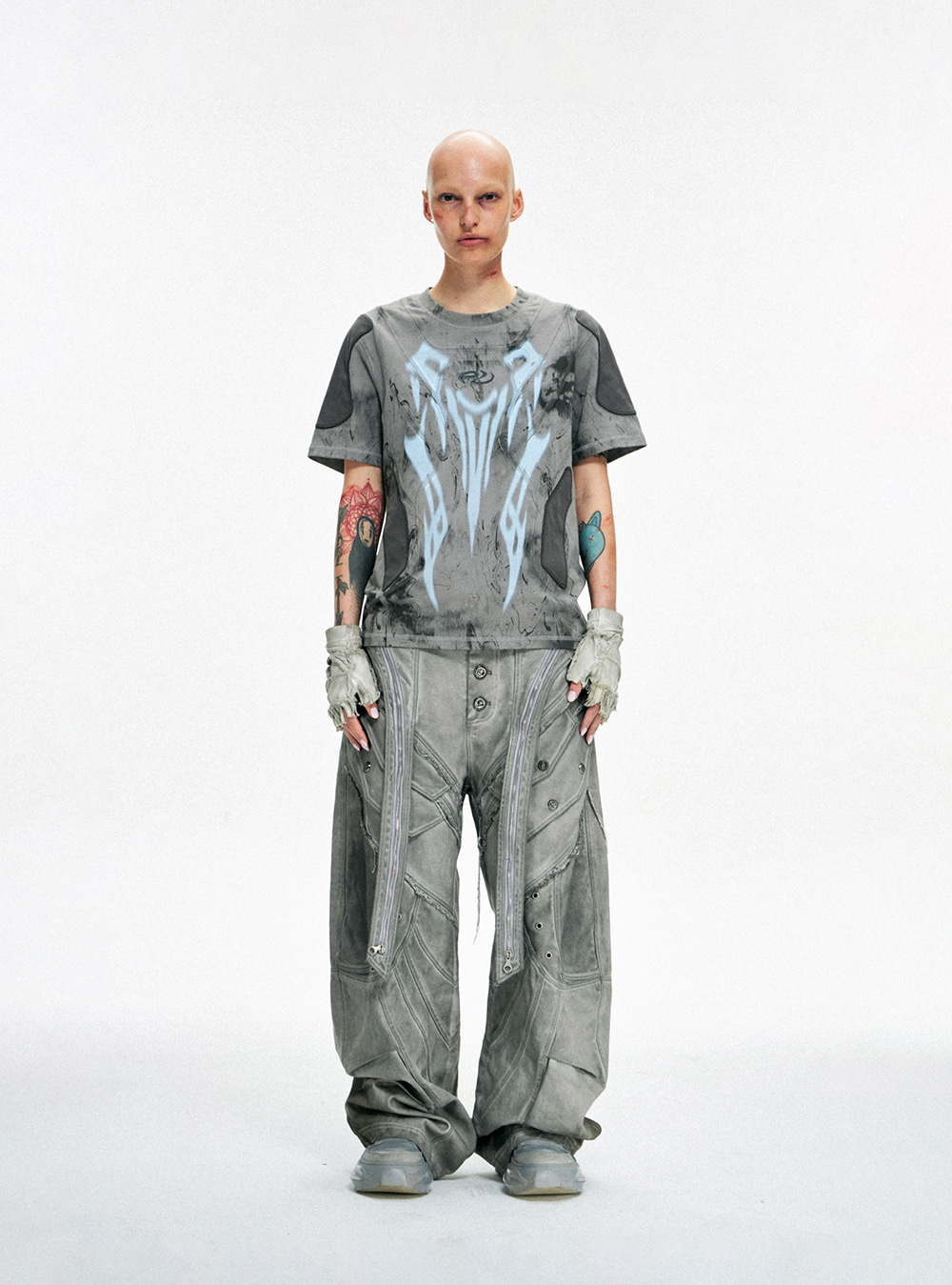 PERSONSOUL] Gray Creed Cargo Pants - BCAESAR