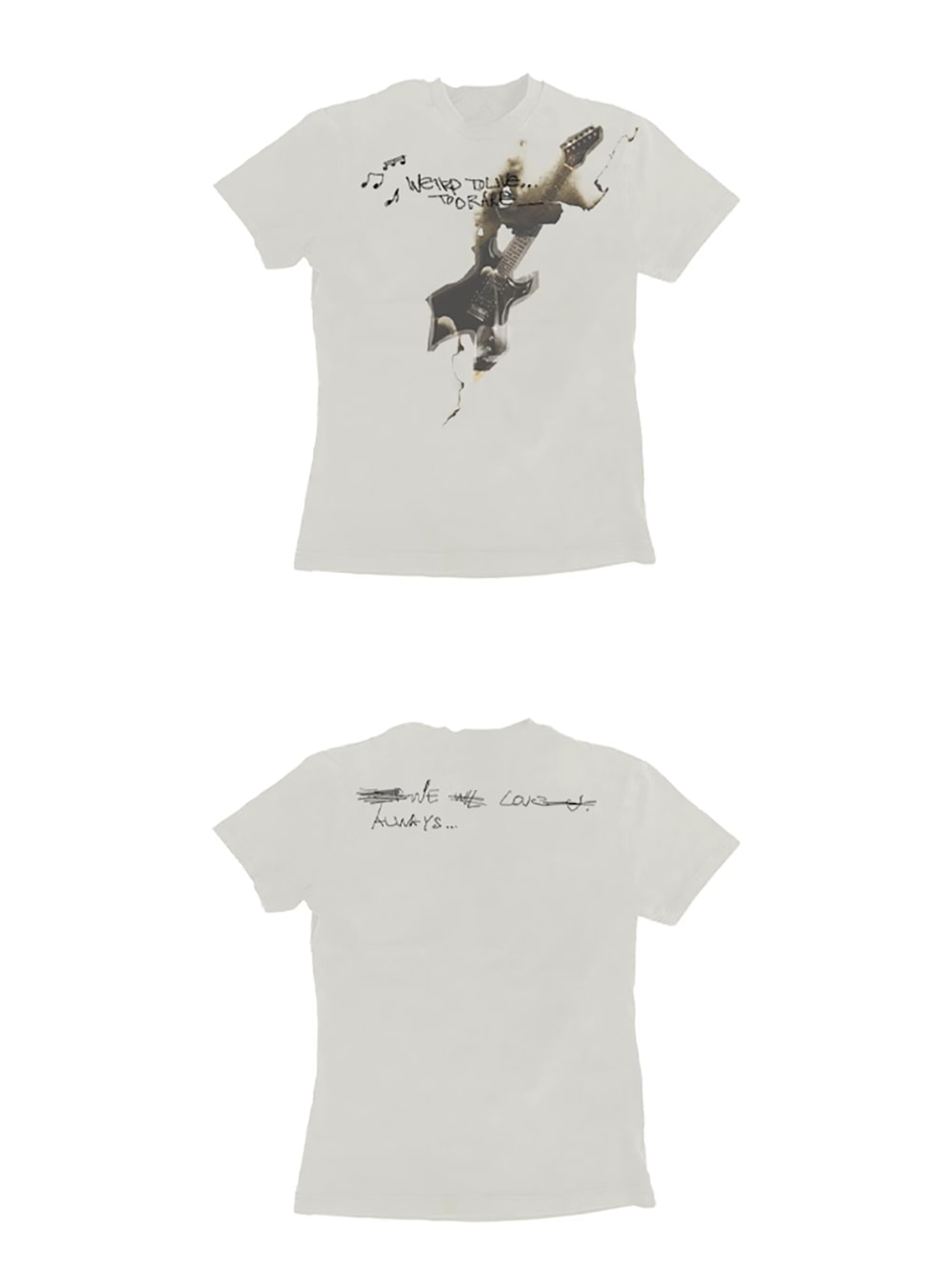 送料関税込 【NO E MOSEN】 Burnt Guitar Print Short Sleeve no E mosen] Burnt Guitar Print Short Sleeve - BCAESAR