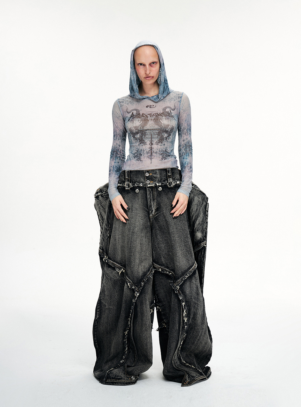 パンツ PERSONSOUL A-line silhouette jeans S 비엑세스 | PERSONSOUL A-line low-edge silhouette jeans