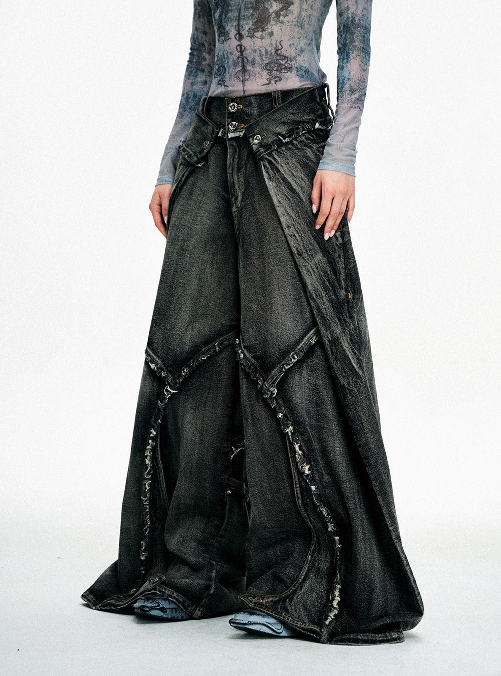 パンツ PERSONSOUL A-line silhouette jeans S 비엑세스 | PERSONSOUL A-line low-edge silhouette jeans