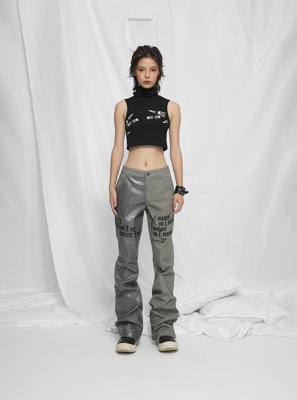 No E Mosen] No E Mosen* Splice Leatherpants (2colors) | BCAESAR