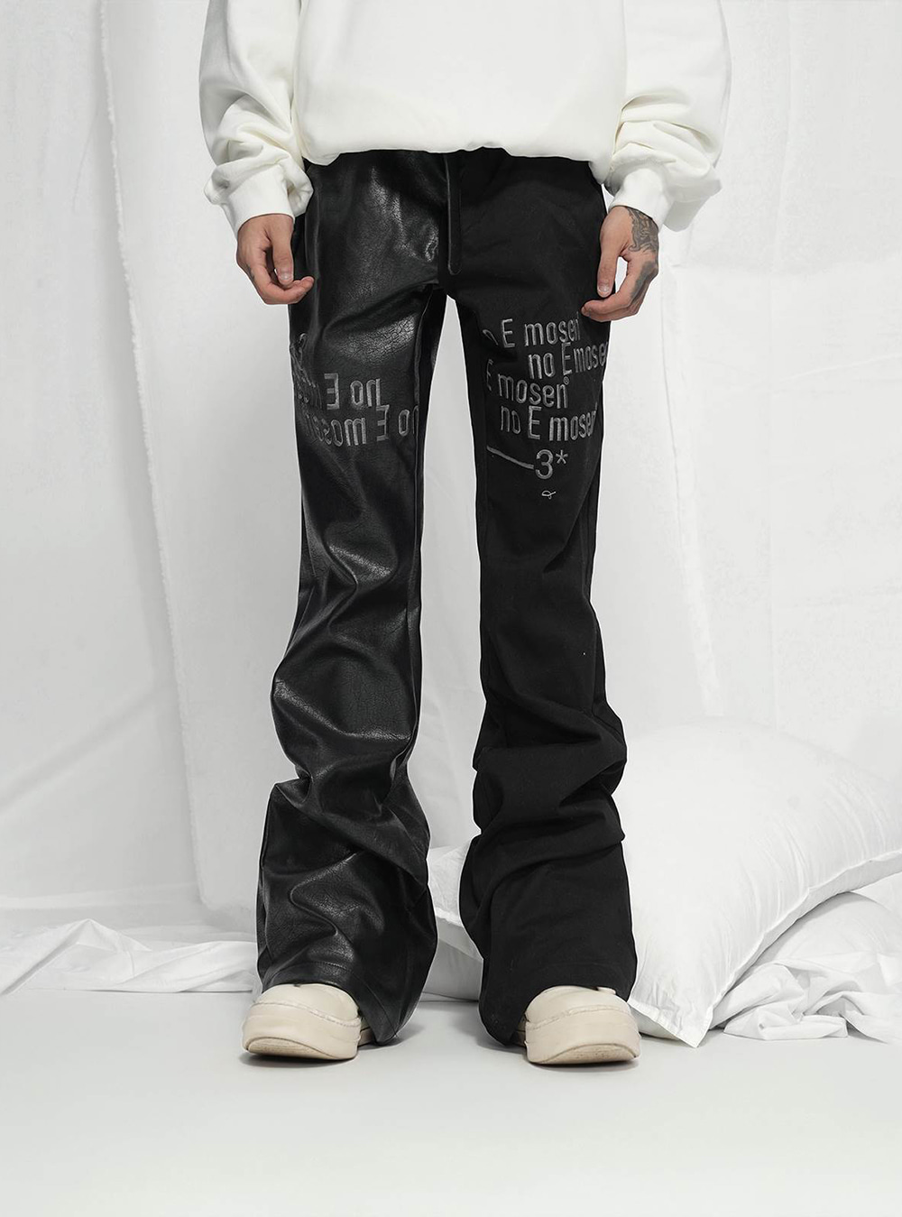 送料関税込 【NO E MOSEN】 No E Mosen* Splice Leatherpants 62dae1a731d07eeeaaadf739e22771