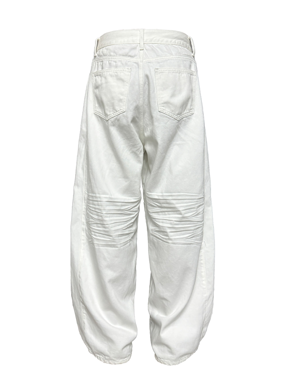 JCAESAR] Pleated White Denim Pants - BCAESAR