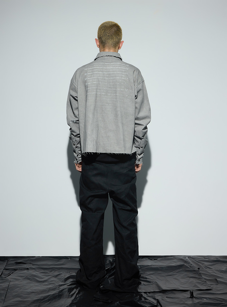 送料関税込 【NO E MOSEN】 printed long-sleeved shirt No E Mosen] printed long-sleeved shirt - BCAESAR