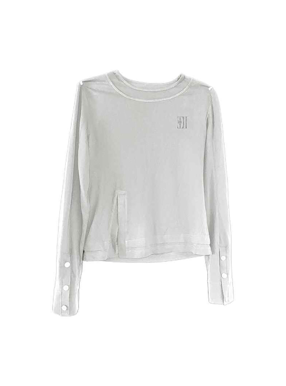 送料関税込 【NO E MOSEN】 Cross Print Long Sleeve T-shirt no E mosen(ノーエモセン) - Cross Coffin Printed Long Sleeve