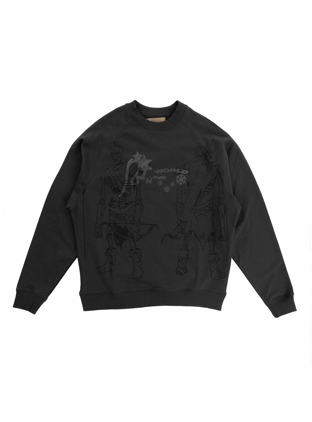 NOTHINGNESSWORLD] Skeleton Concept Extended Sleeve Sweatshirt 