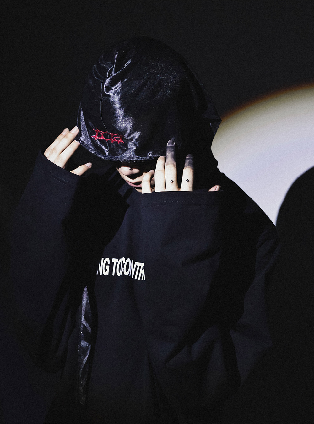 国内で当店のみ LCE - Black Durag with LCE Logo Embroidery LCE] Black Durag with LCE Logo Embroidery - BCAESAR
