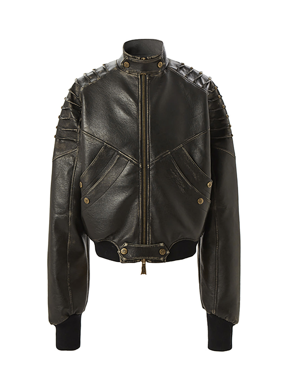 FLYERRER] Dragon Scale Leather Jacket - BCAESAR