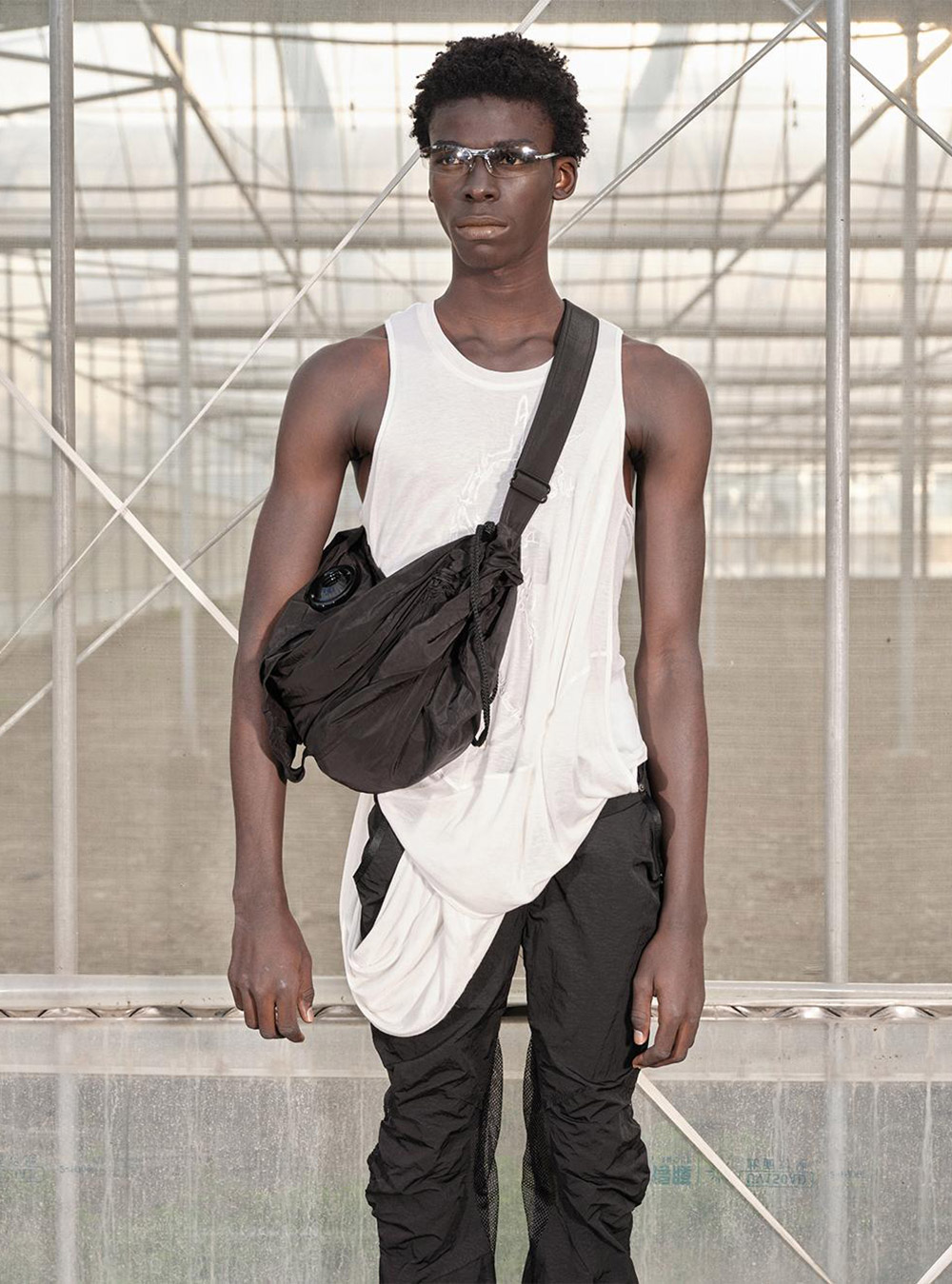 NUTEMPEROR] One Shoulder Black Cross Bag - BCAESAR