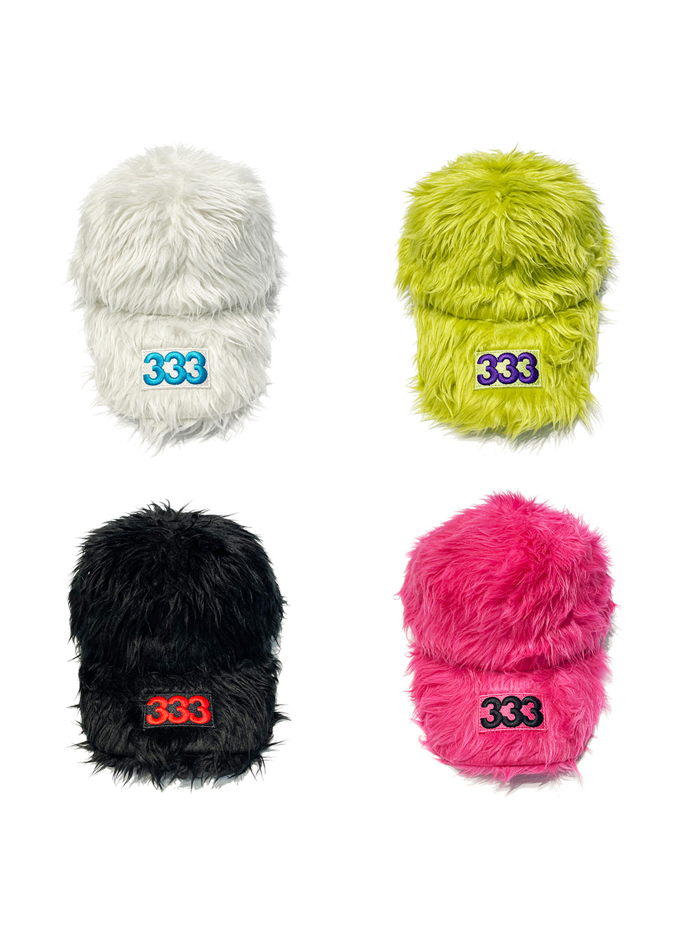 PCCVISION] 333 Neon Color Fur Hat (4color) - BCAESAR