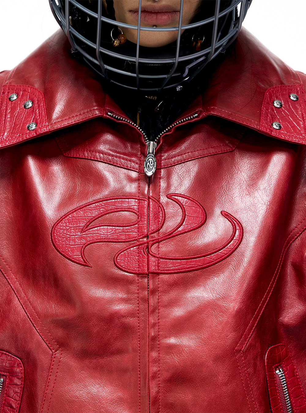 即日配送　personsoul レザージャケット Personsoul Motorcycle Denim Leather Jacket - personsoul