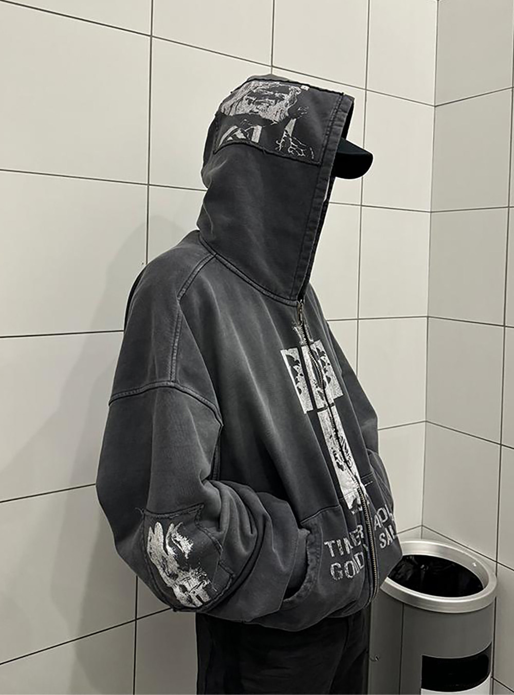 国内未入荷 Popproject - Handcrafted Vintage Washed Hoodie POPPROJECT] Handcrafted Vintage Washed Hoodie - 비엑세스