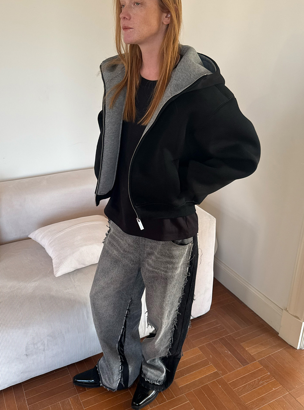 ANTERIOR LOVED×CasseSango hoodie ANTERIOR LOVED×CasseSango] Casual Hoodie Jacket (2color