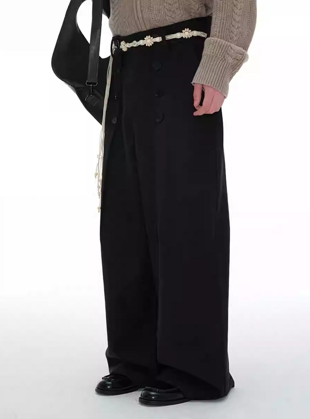 JCAESAR] Wide-fit Button Pants | BCAESAR