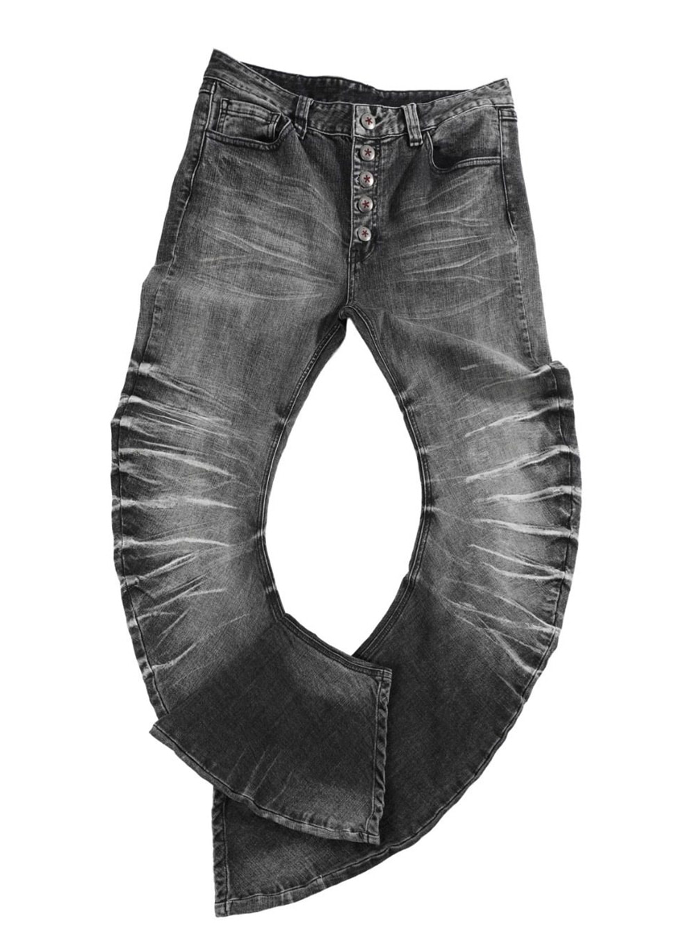 no E mosen] Ripple 3d Blue Jeans - BCAESAR